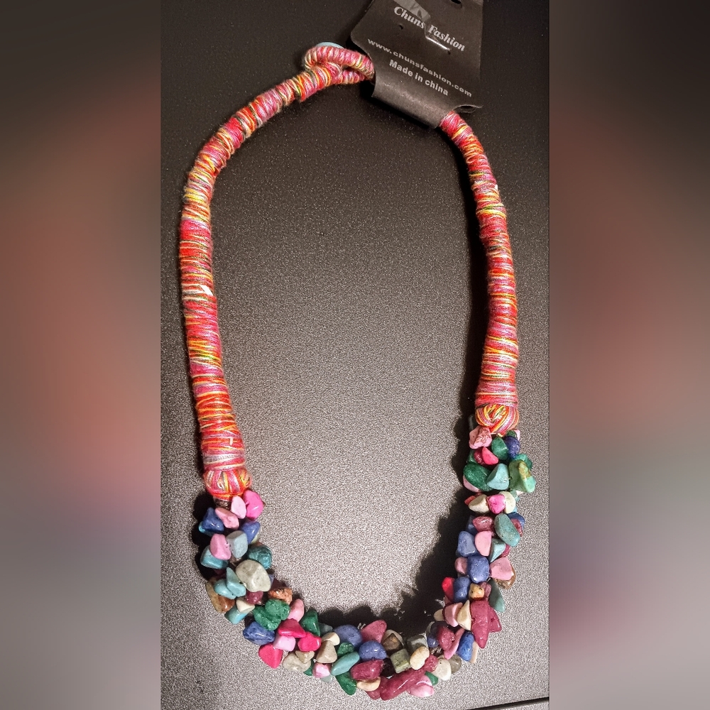 Chuna Fashion Multicolor Stone Beaded Necklace